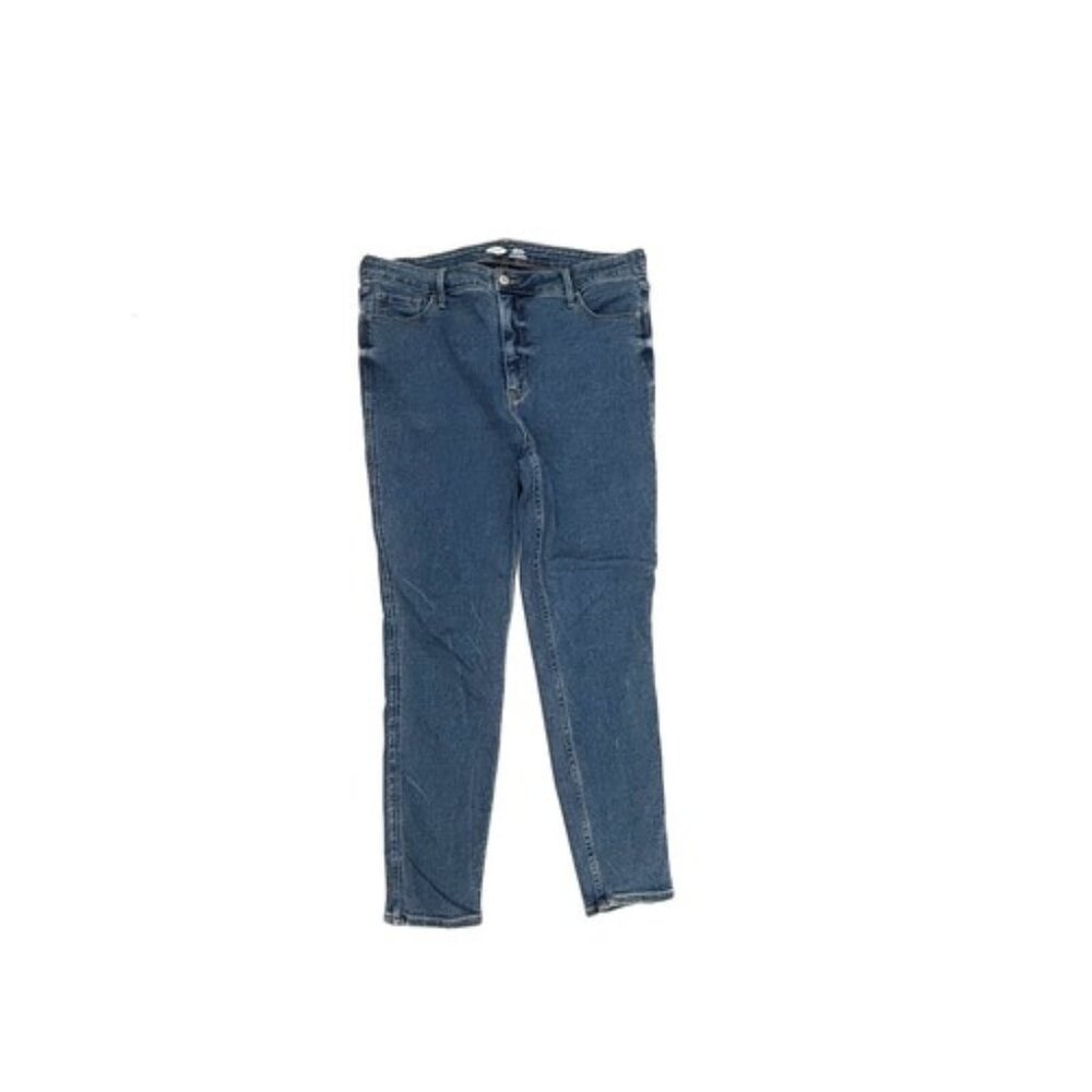 Old Navy Rockstar Super Skinny Jeans‎ Womens 18 Dark Blue Extra High Rise Denim
